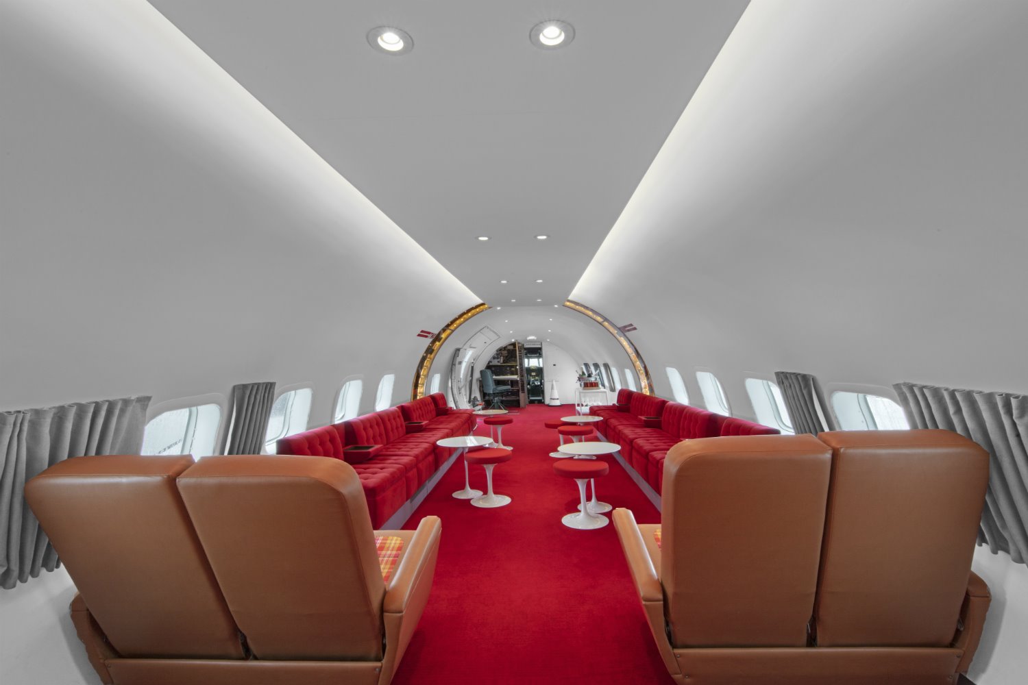 Connie Cocktail Bar en el TWA Hotel JFK Airport de Nueva York 