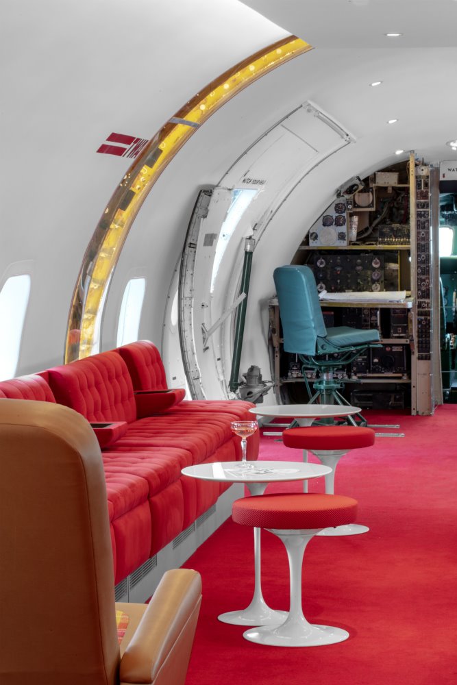 Connie Cocktail Bar en el TWA Hotel JFK Airport de Nueva York 