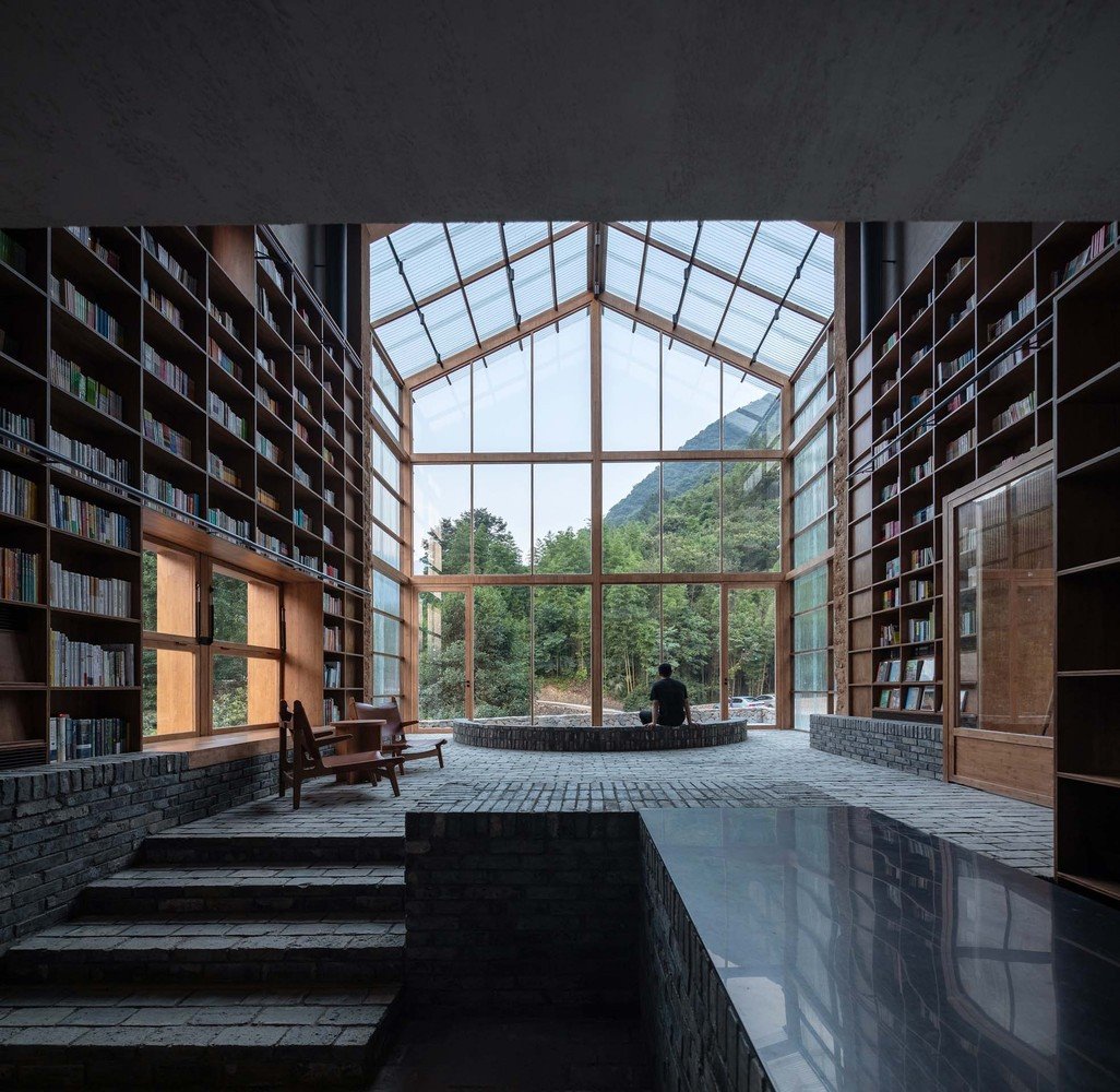 Atelier Tao C vista exterior desde la libreria