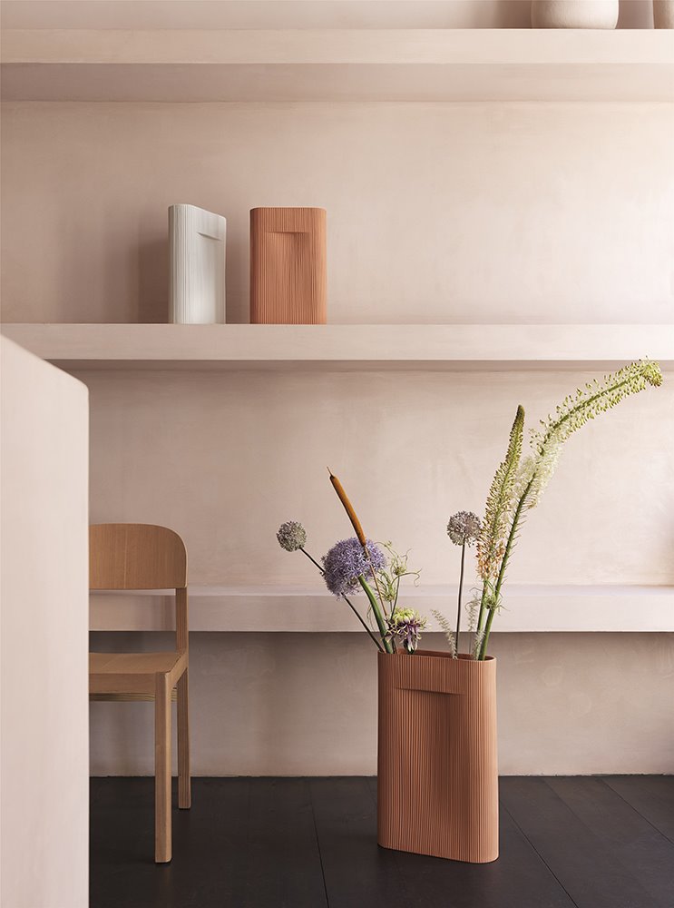 Jarrón Ridge, de Studio Kaksikko para Muuto.