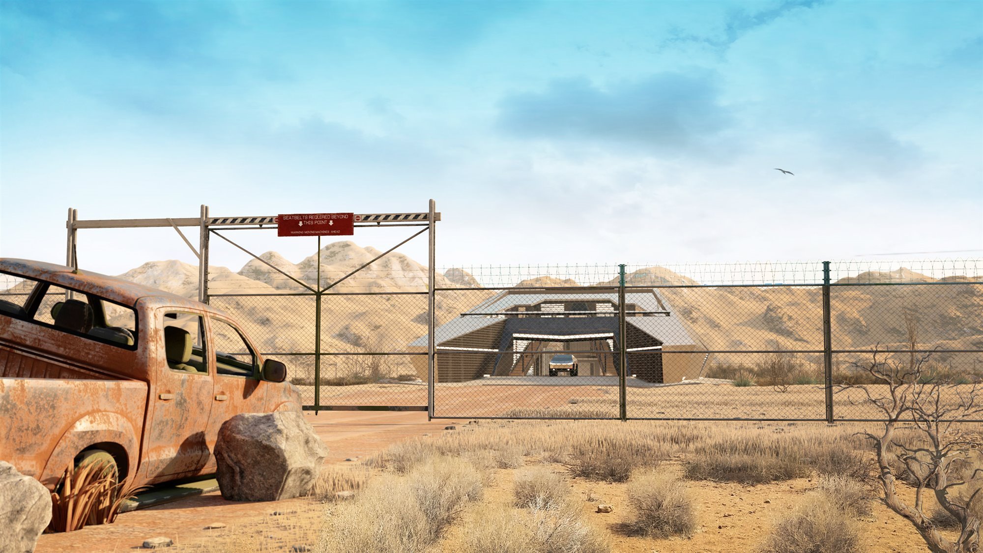 la casa cyberhouse se encuentra en el desierto