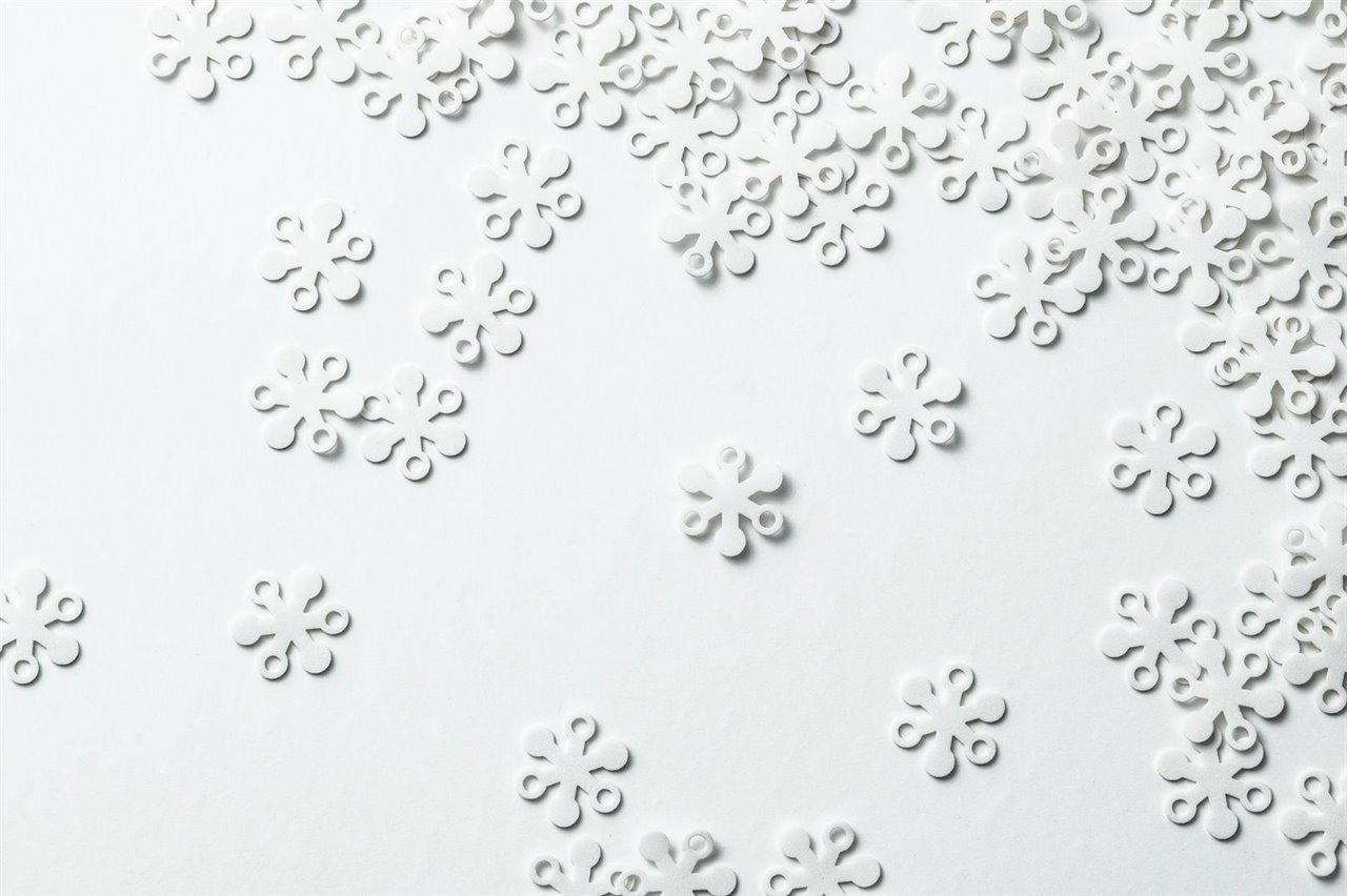 CY-BO se asemeja a un copo de nieve y está hecho de un material esponjoso. 