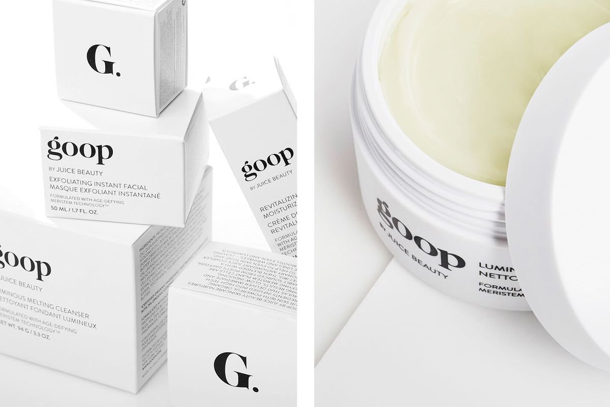 Cremas de cuidado facial de la firma Goop