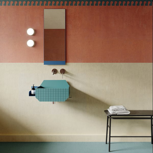 En cuestión de dar color a tu baño, no te laves las manos 