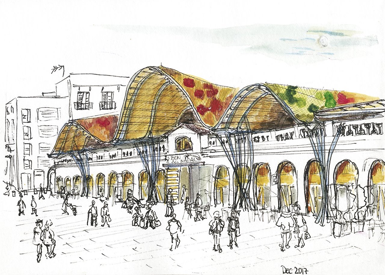 Mercado de Santa Caterina (de Benedetta Tagliabue), por Bea de Quintana