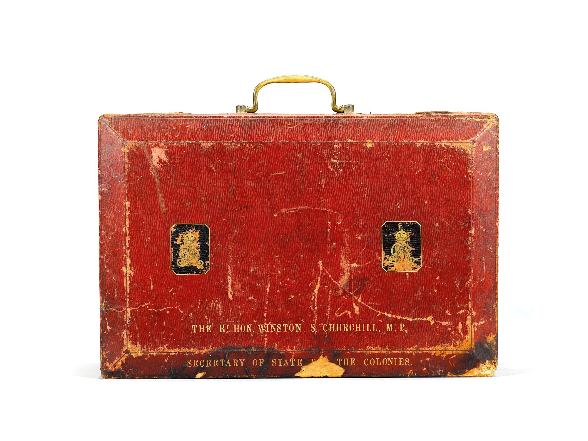 John Peck & Son, London, Winston Churchill as Secretary of State for the Colonies  Despatch Box No.7. Image Courtesy of Sotheby's (2)
