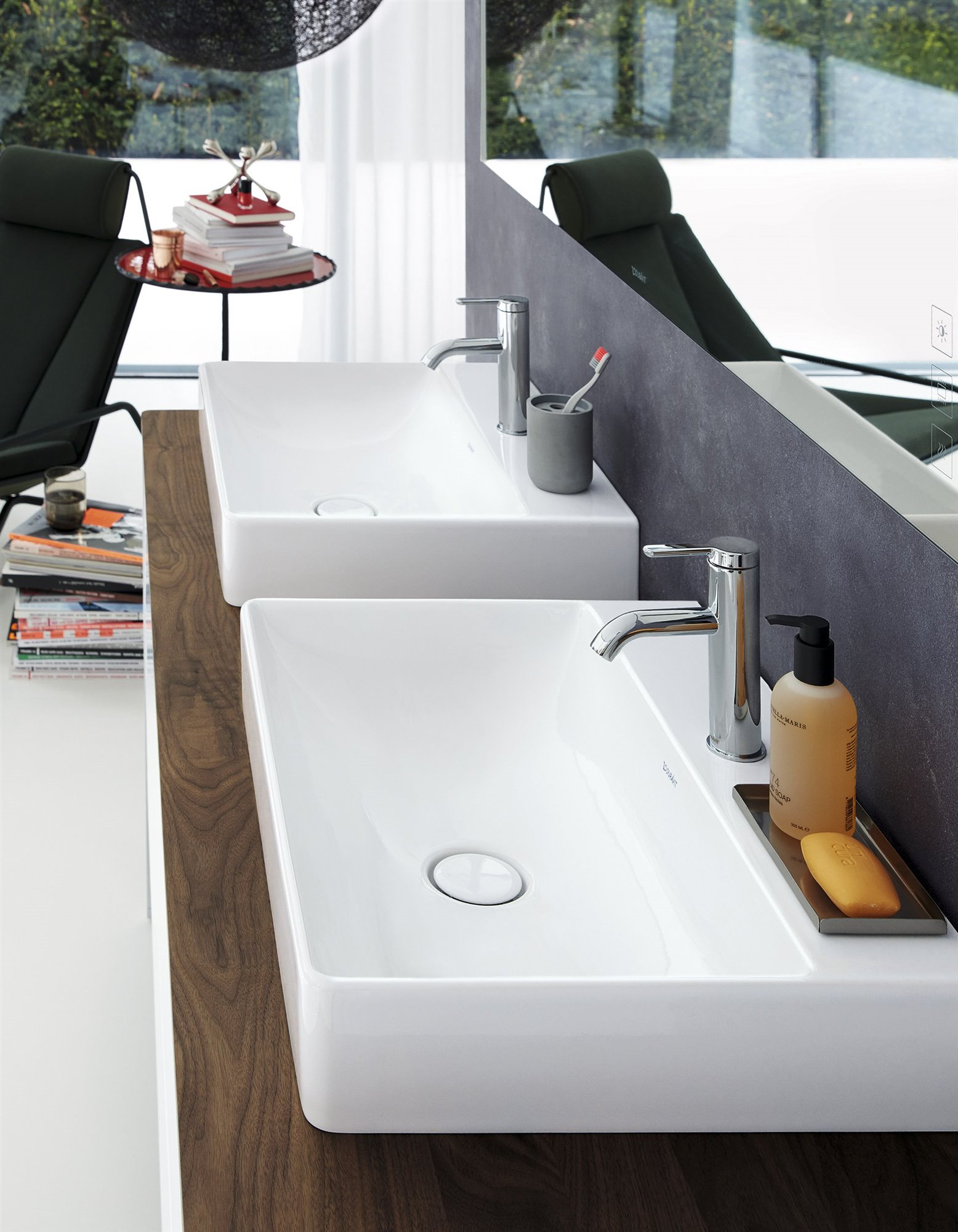 Encimeras baño duravit XSquare with DuraSquare