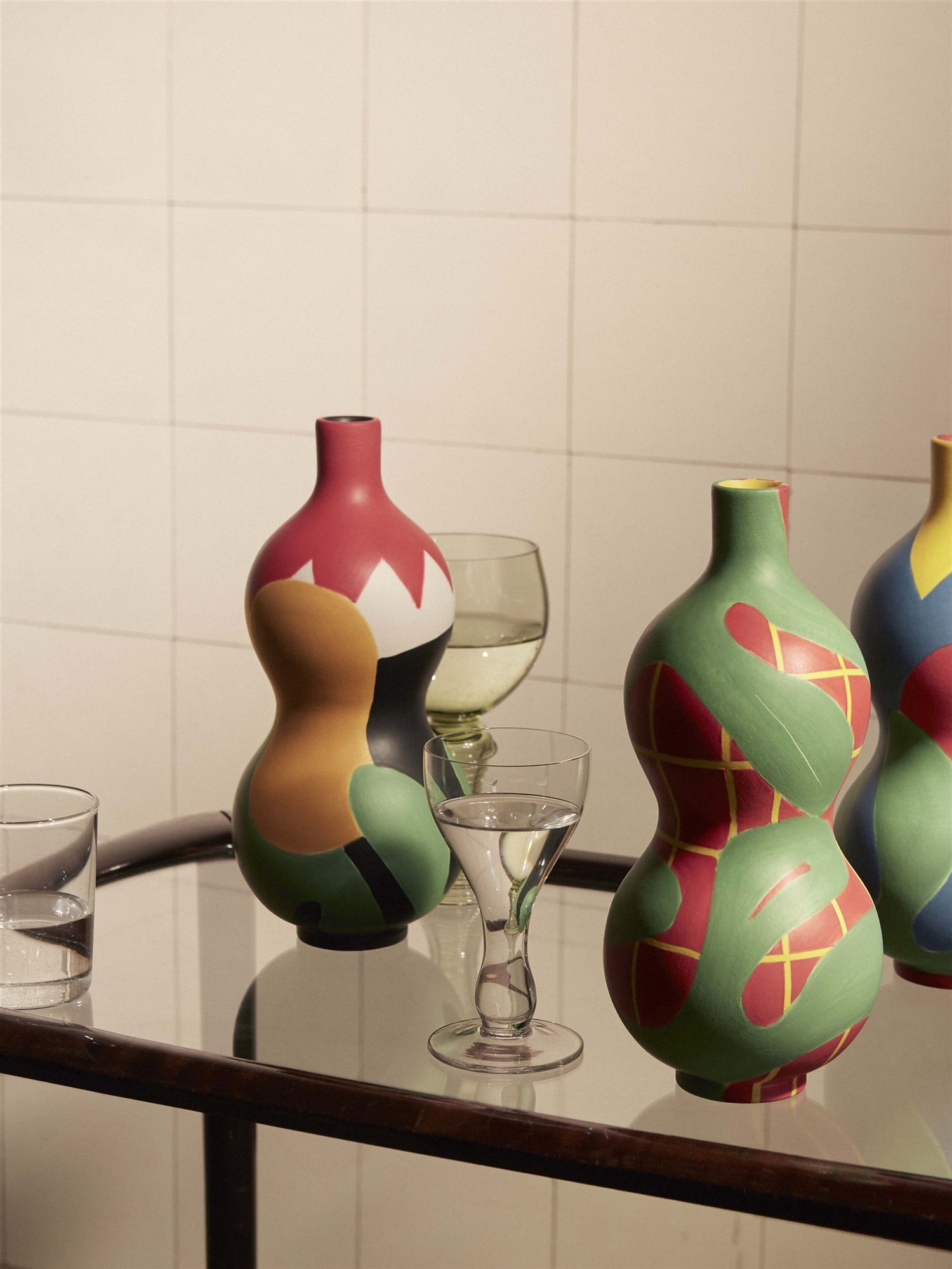 jarrones de ceramica de la coleccion la musique de maison matisse