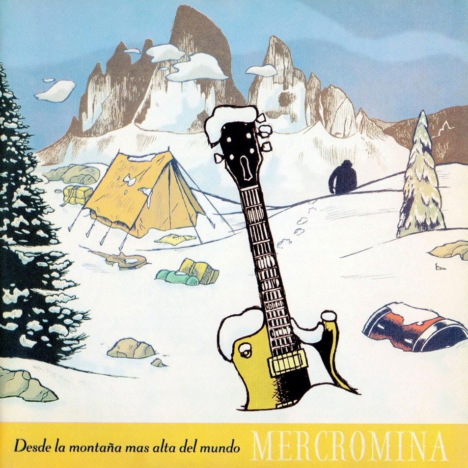Portada Mercromina desde la montaña mas alta del mundo ilustracion joaquin reyes. Mercromina: Desde la montaña mas alta del mundo (2005)