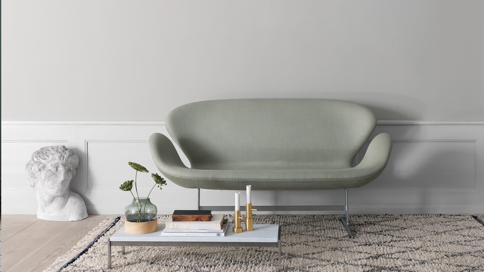 sofá Swan de Arne Jacobsen para Fritz Hansen