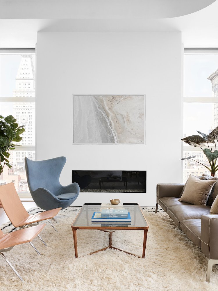 atico en Park Avenue Nueva York con muebles de diseno de Fritz Hansen 5 