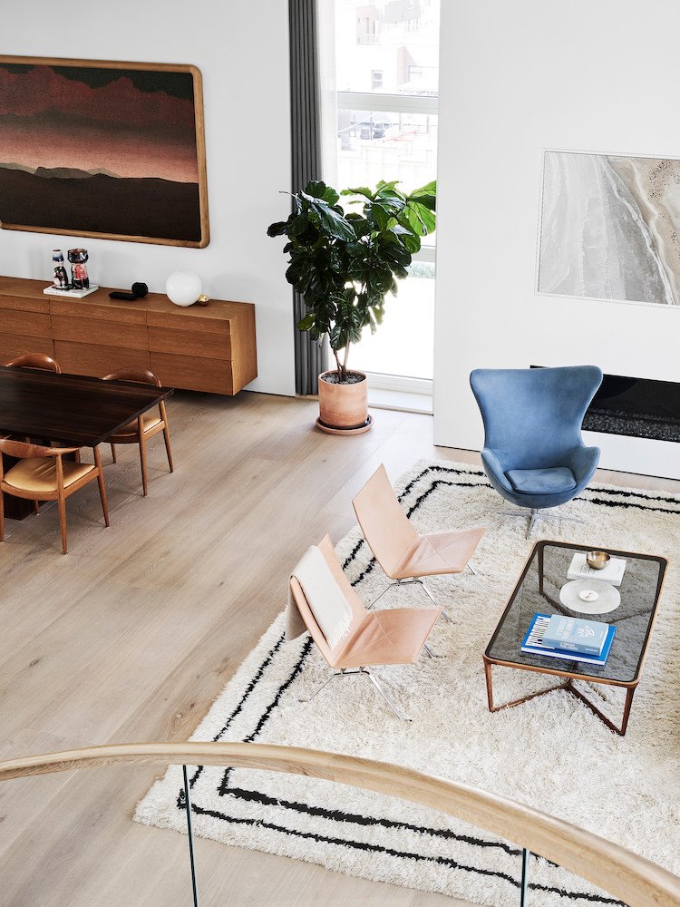 atico en Park Avenue Nueva York con muebles de diseno de Fritz Hansen