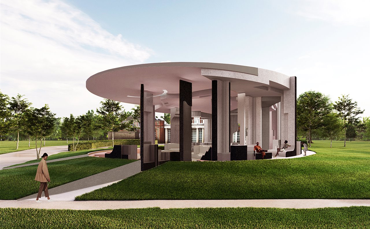 Propuesta de Counterspace para el pabellón de verano 2020 de la Serpentine Gallery, que ahora se levantará en 2021.