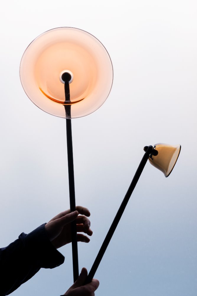 Ronan y Erwan Bouroullec complementan los jarrones con estas flores de vidrio y hierro llamadas 'Fleurs'. 