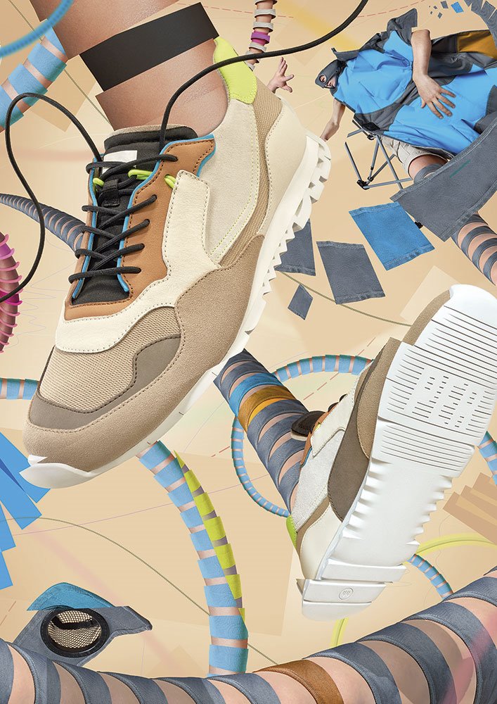 zapatillas-deportivas-Camper SS20 Nothing Men-Logo-campana-Elvis-Wesley