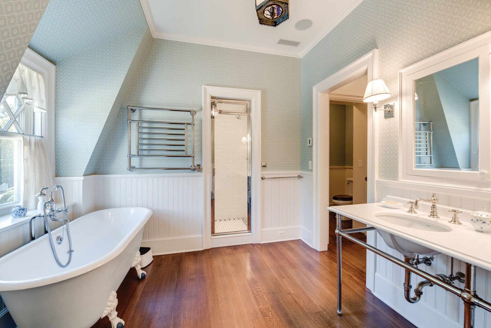 Baño de la casa de Marie Chantal en los Hamptons