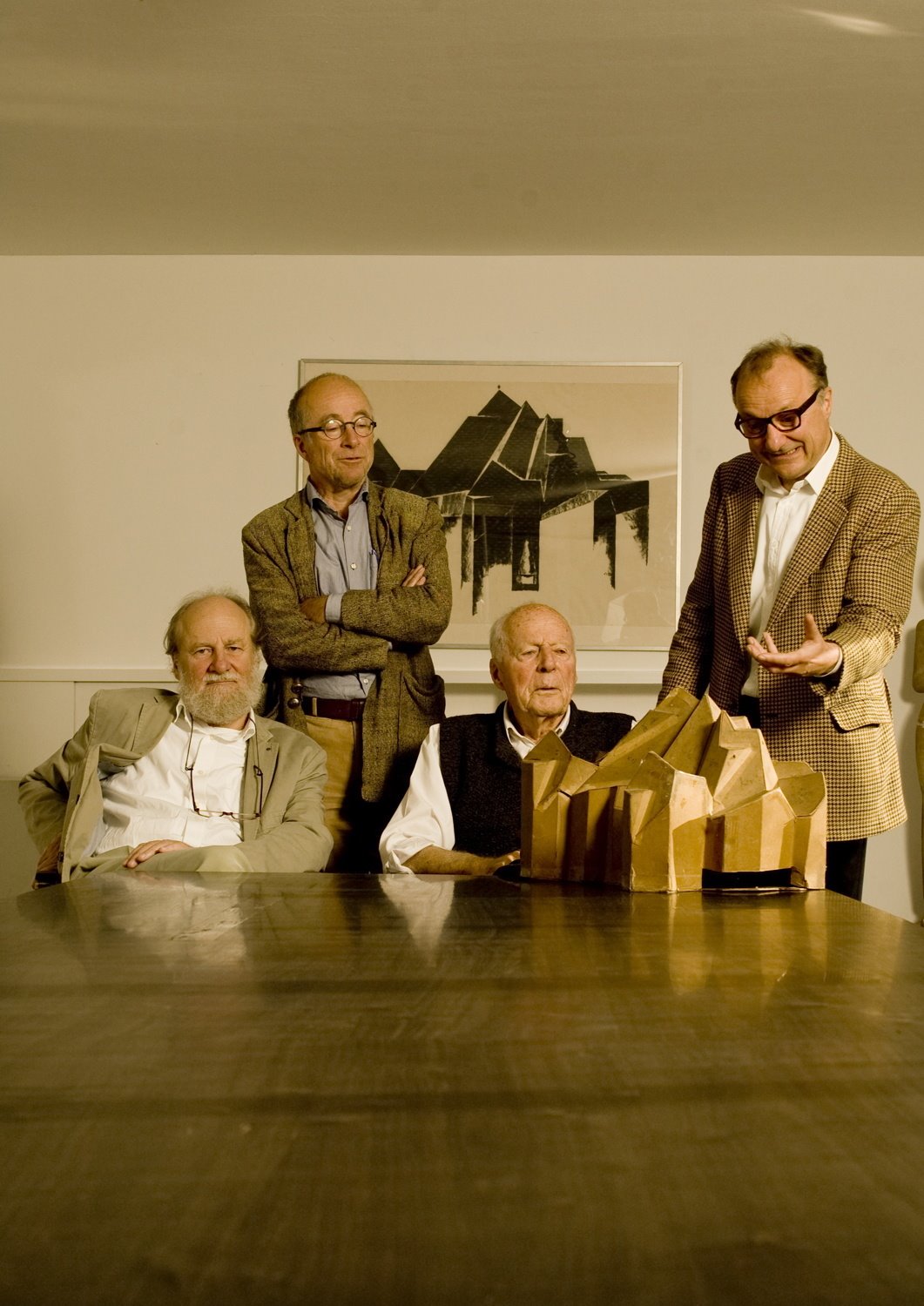 Dominikus Böhm, Gottfried Böhm y los hijos de este Peter, Paul y Stephan Böhm