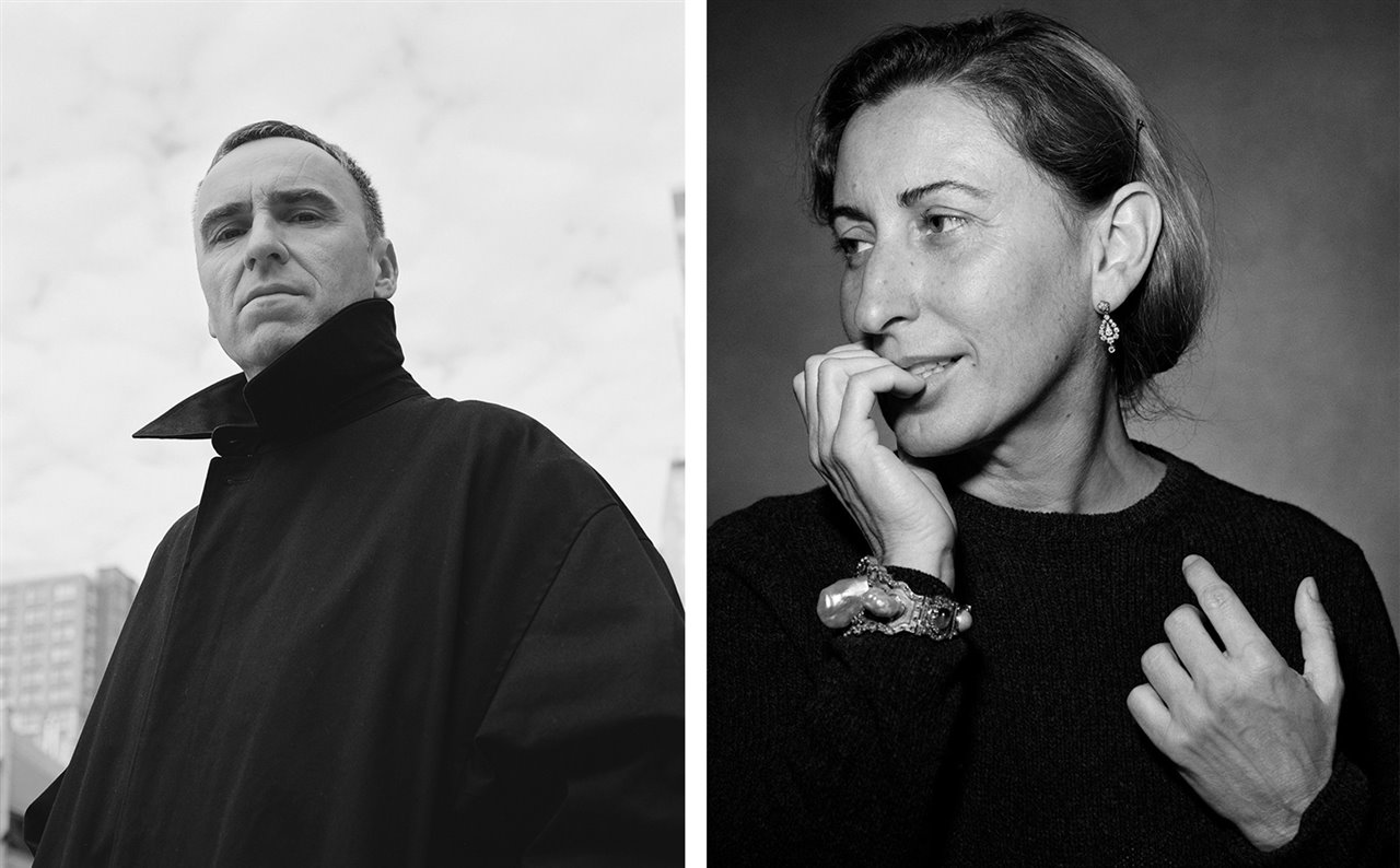 Raf Simons y Miuccia Prada