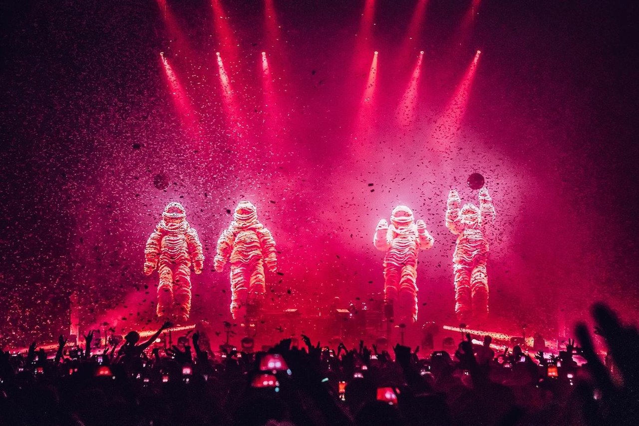 The Chemical Brothers en el O2 de Londres, en una actuación del pasado 30 de noviembre.
