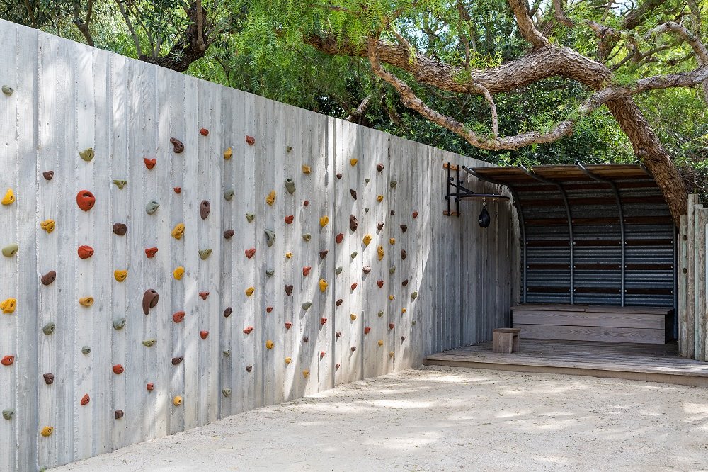 Patrick-Dempseys malibu estate climbing wall