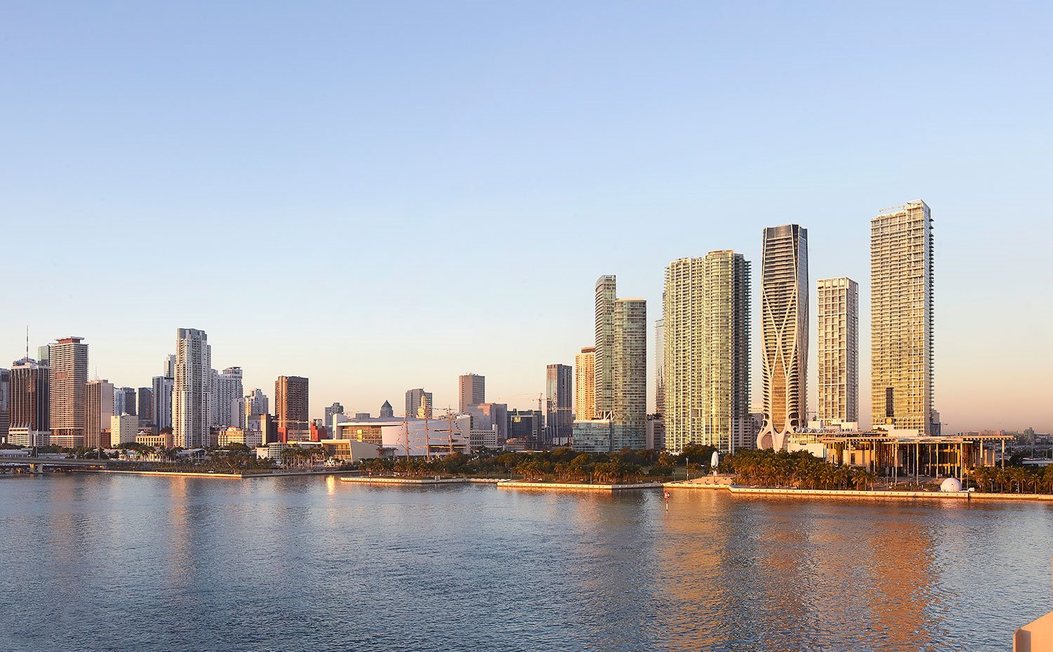 Vista panorámica del skyline de Miami