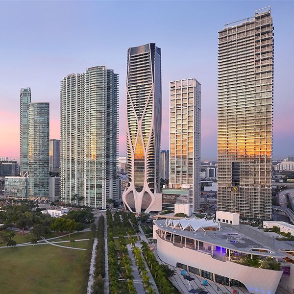 Los pisos más exclusivos de Miami están en este rascacielos diseñado por Zaha Hadid