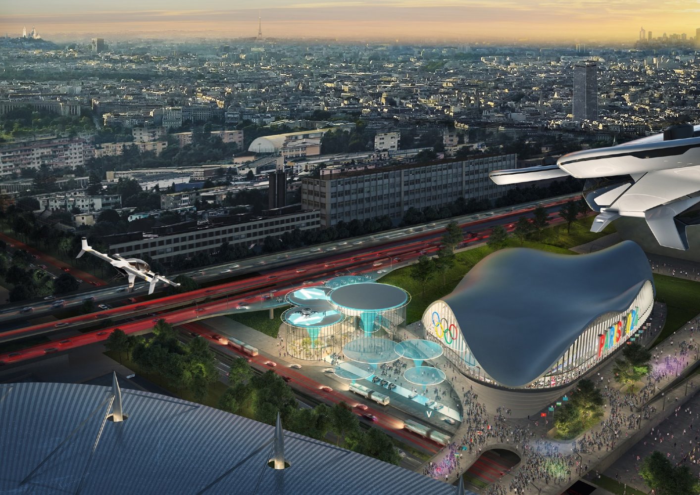 Vertiports de MVRDV y Airbus 