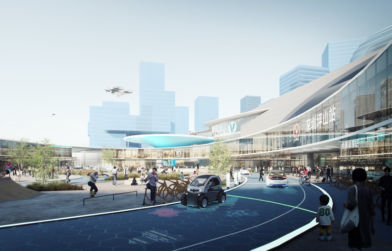 Vertiports de MVRDV y Airbus 