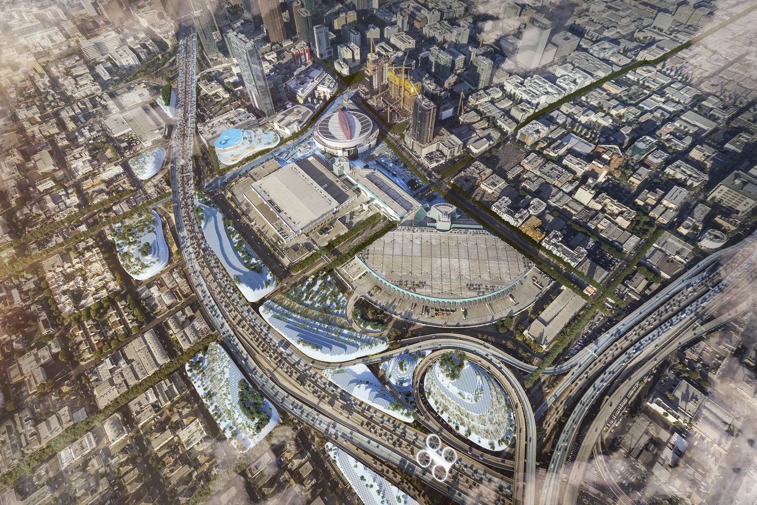 Vertiports de MVRDV y Airbus 