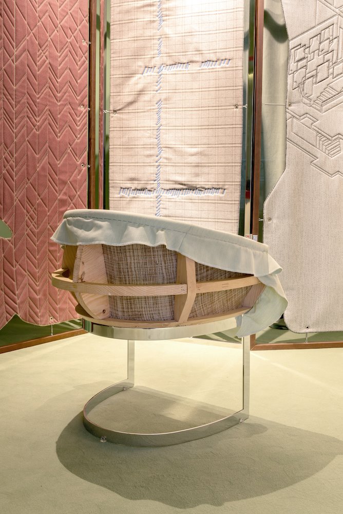 TELAR INTERIOR ESPACIO SUNBRELLA CASA DECOR 2020 design by estudiHac 16