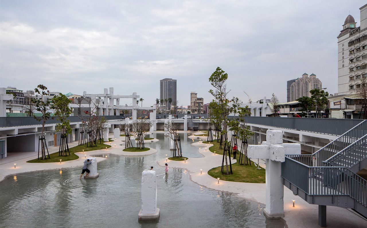 El proyecto se ha inspirado en la importancia del elemento acuático en el paisaje de Tainan.