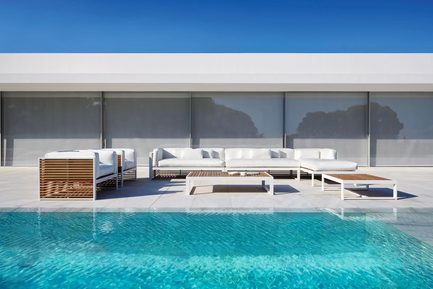 DNA teak composition modulars white muebles de teca