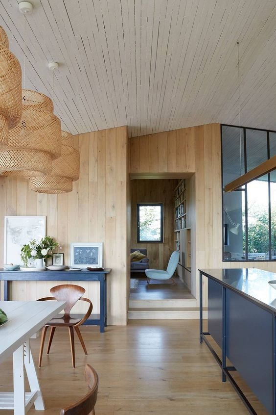 interior salon madera passivhaus energia sostenible