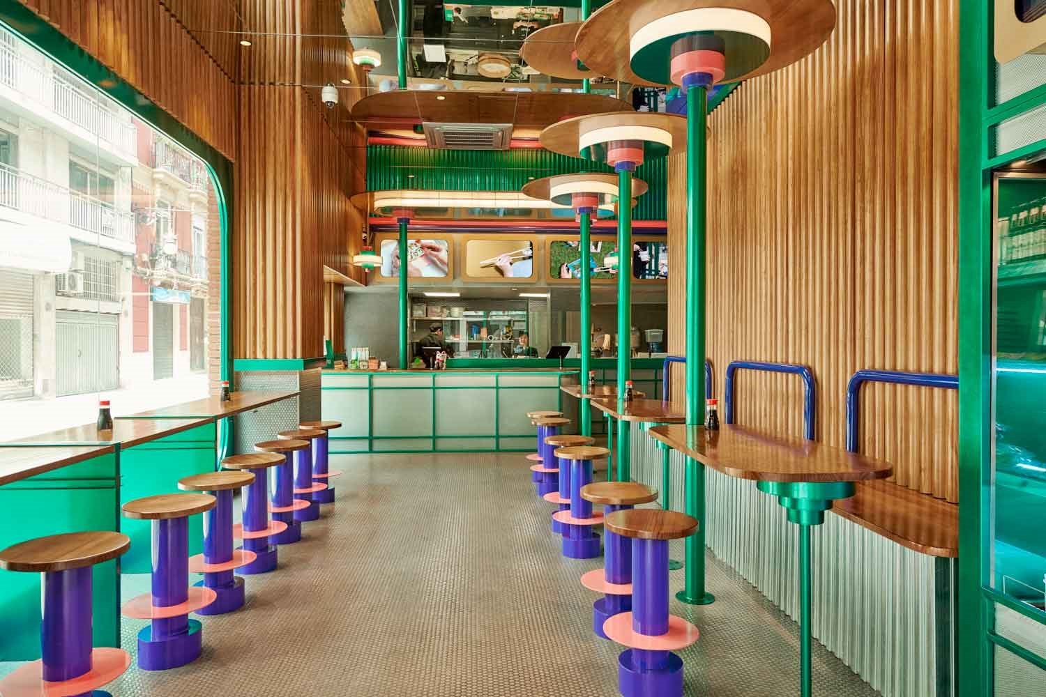 Restaurante Kento en Valencia del estudio Masquespacio