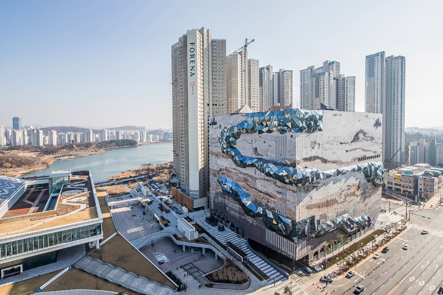 Centro comercial Galleria de OMA y Chris van Duijn en Gwanggyo Corea del Sur