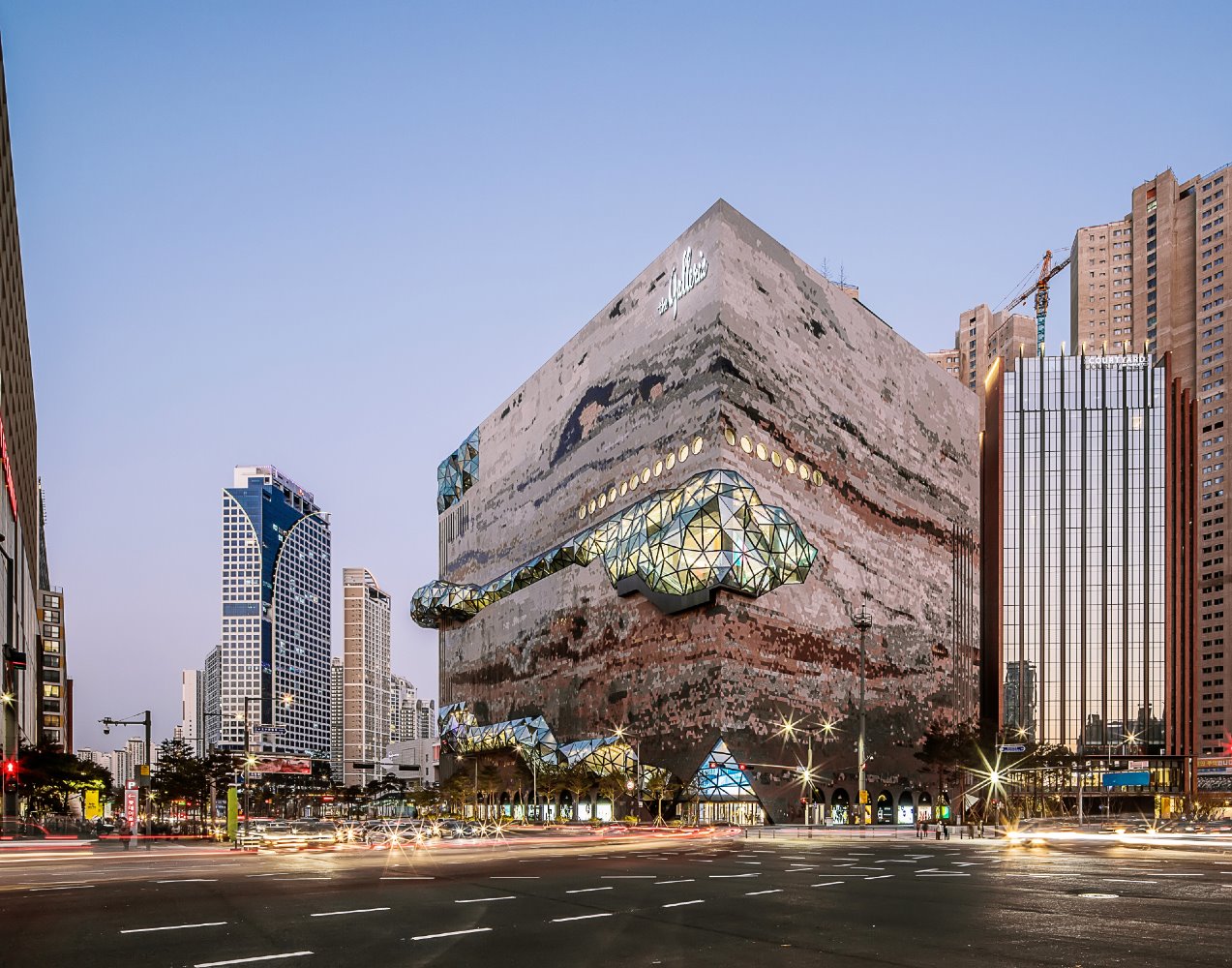 Centro comercial Galleria de OMA y Chris van Duijn en Gwanggyo Corea del Sur 