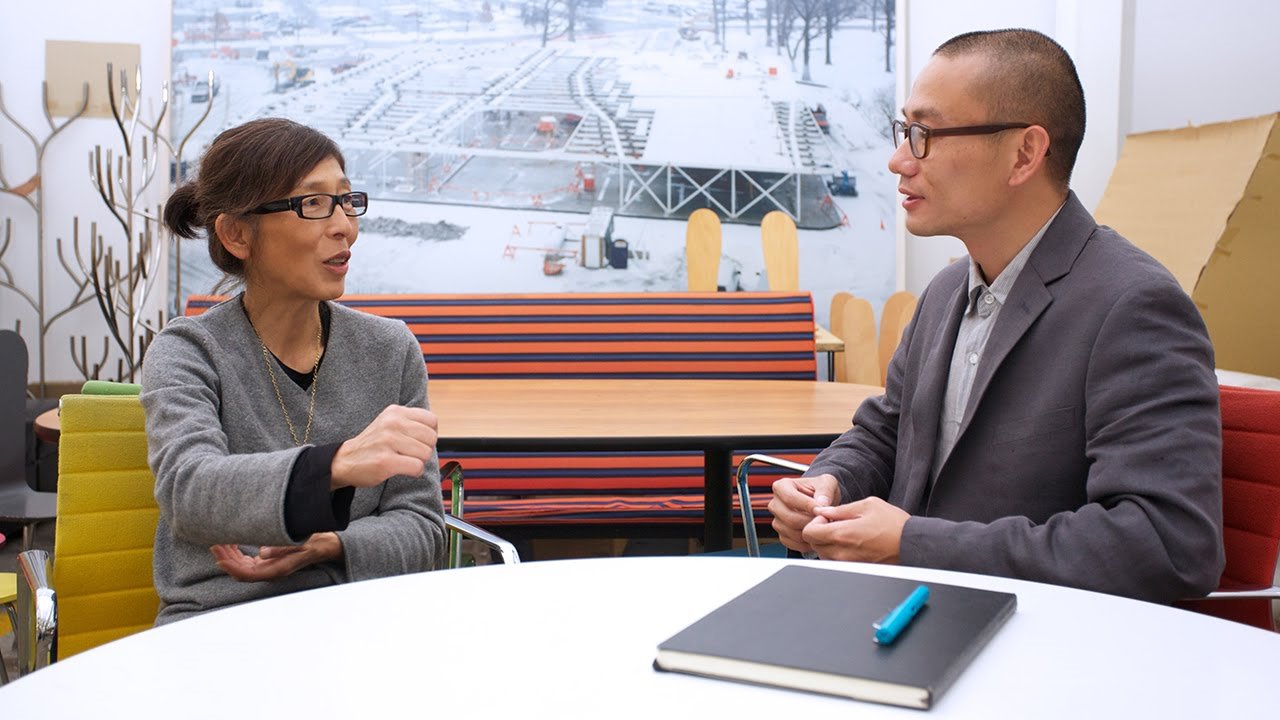 Kazuyo Sejima y Yang Zhao durante la iniciativa mentores de ROlex