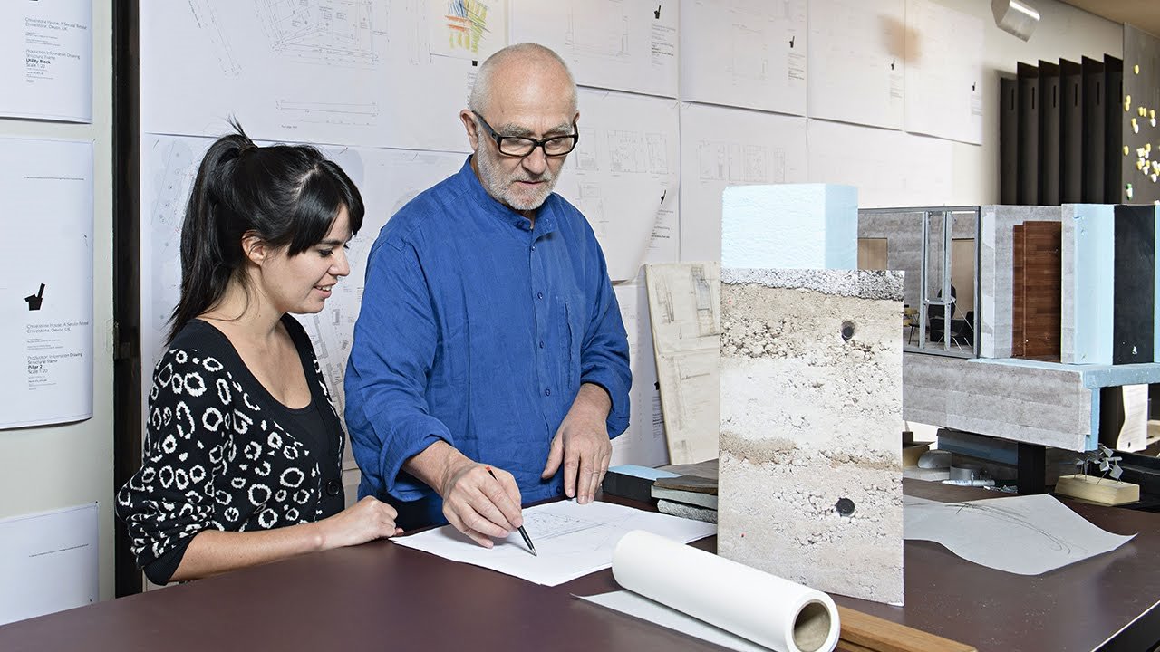Peter Zumthor y Gloria Cabral en el programa mentores de Rolex