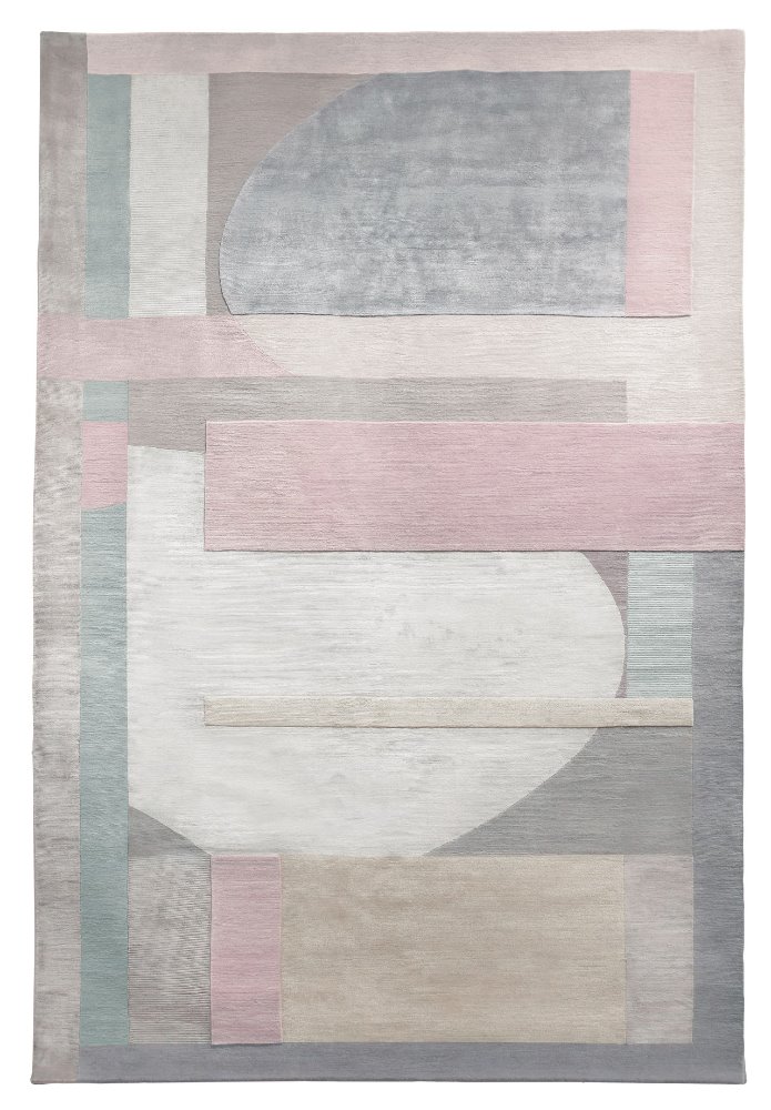 Domus Blush destaca por sus geometrías y sus colores pastel. 