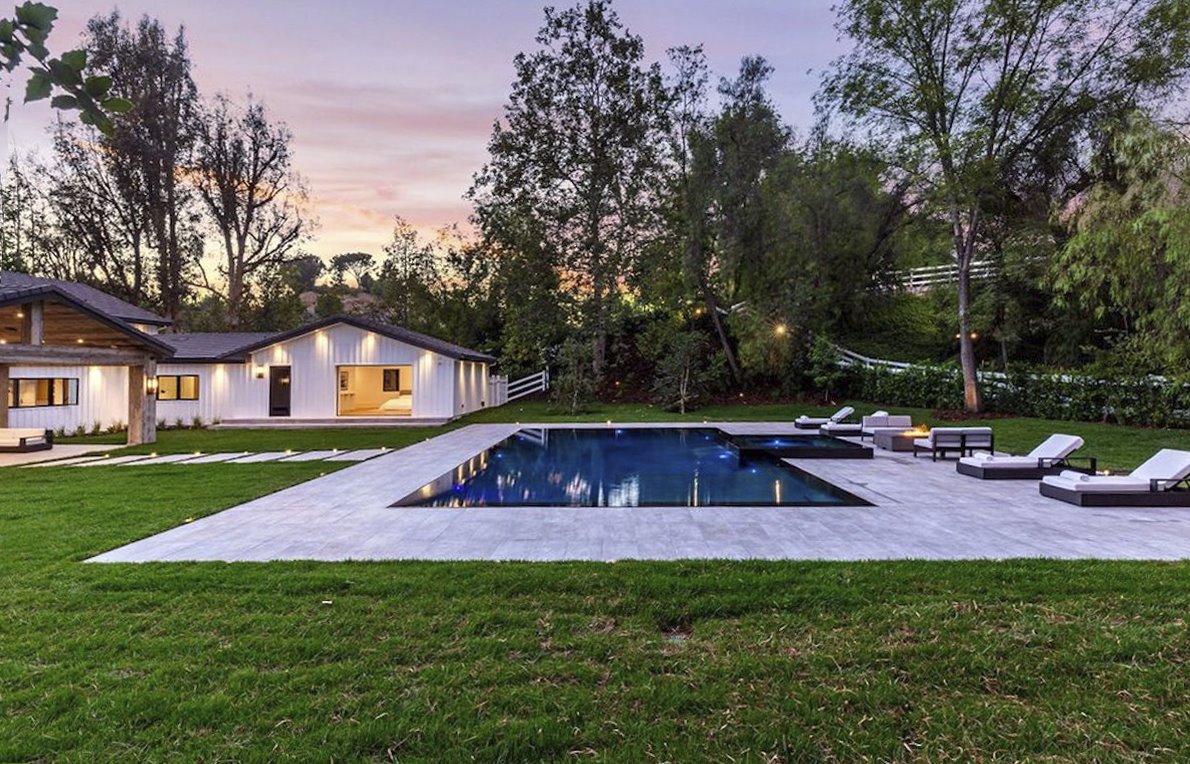 Casa de Scott Disich en los Angeles Ex de Kourtney Kardashian piscina