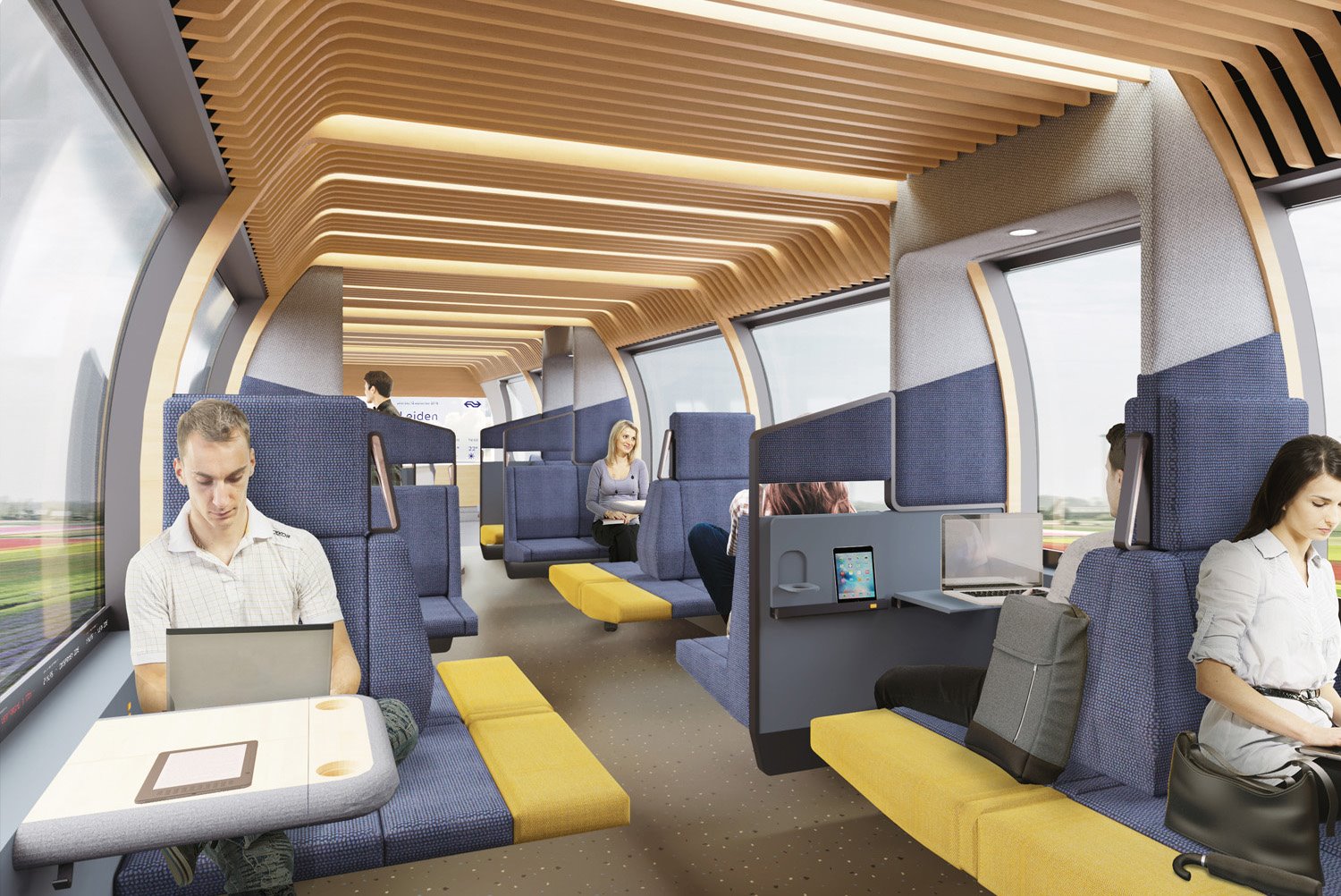 movilidad sostenible tren mecanoo