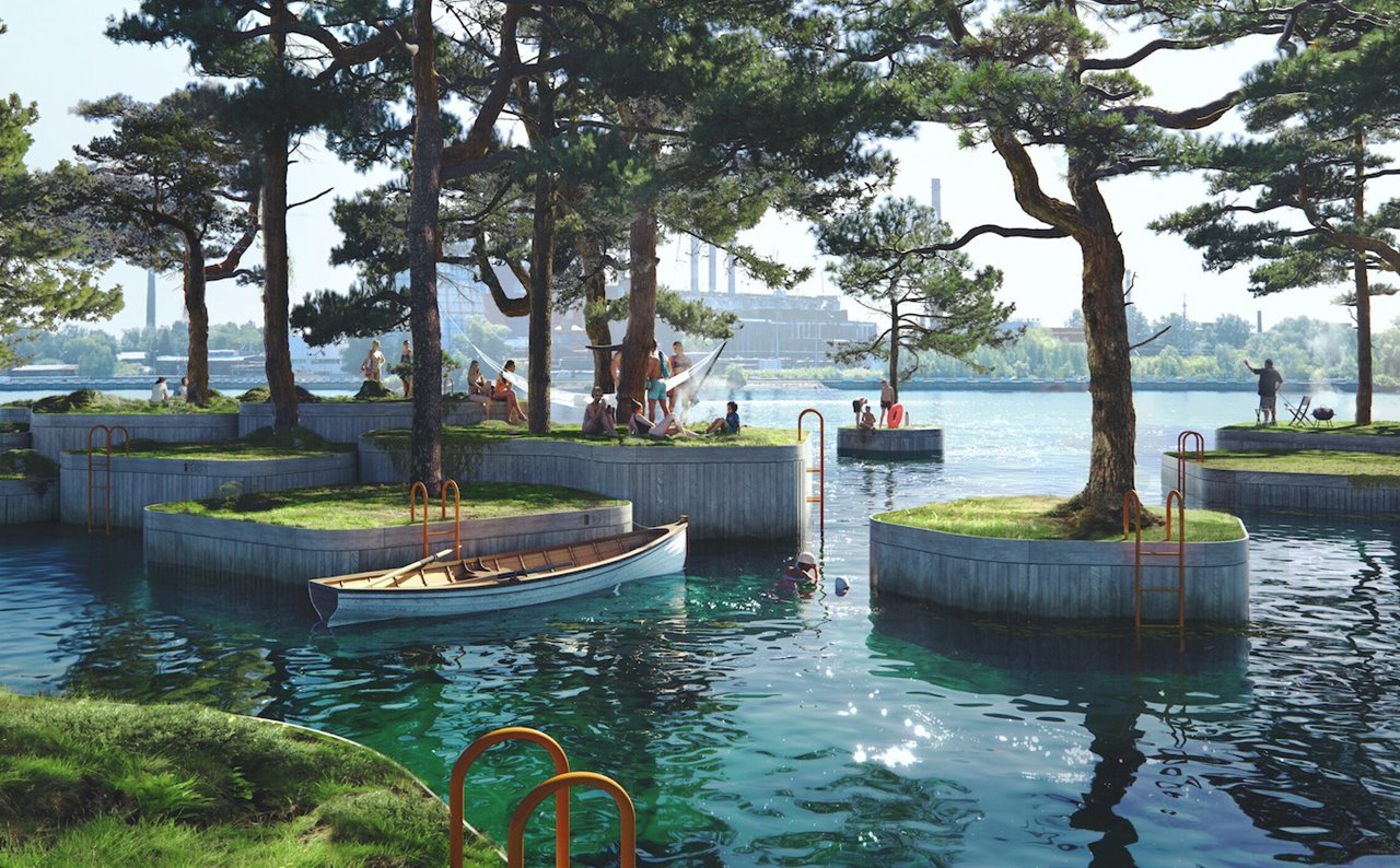 Recreación virtual del proyecto de las Islas de Copenhague.