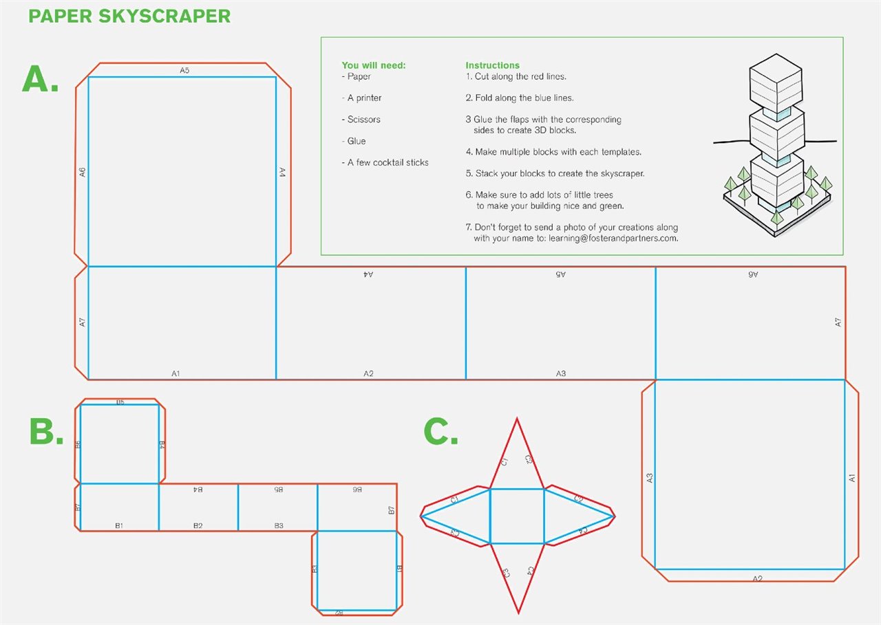 Con la iniciativa #architecturefromhome pueden crear fácilmente su propio rascacielos. 