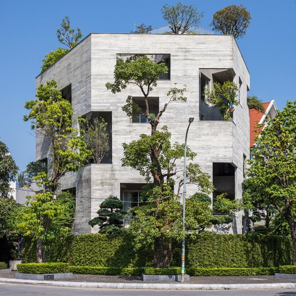 Mira cómo se asoman los árboles en este sorprendente edificio residencial de Vietnam
