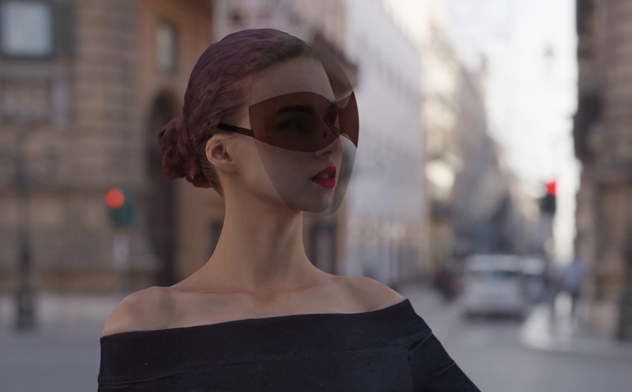 El diseño conceptual de Joe Doucet se fabricaría en policarbonato y de igual modo que unas gafas de sol.