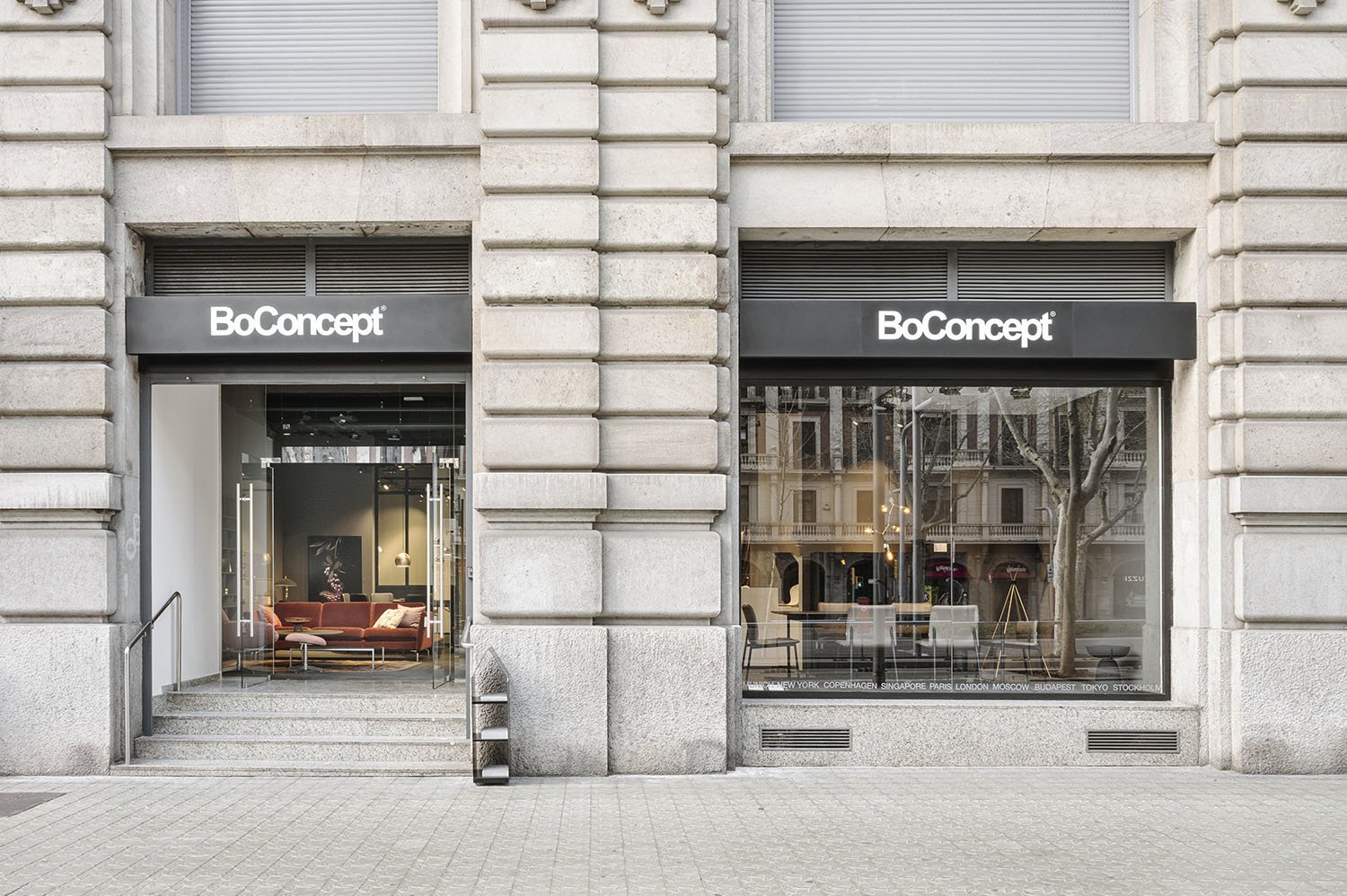 tienda boconcept barcelona fachada