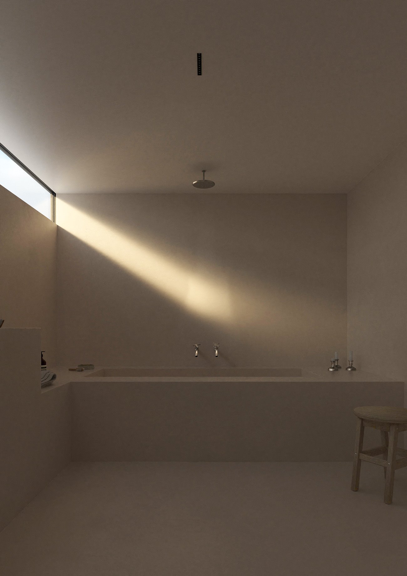 SHOT13. casa minimalista en Francia bañera