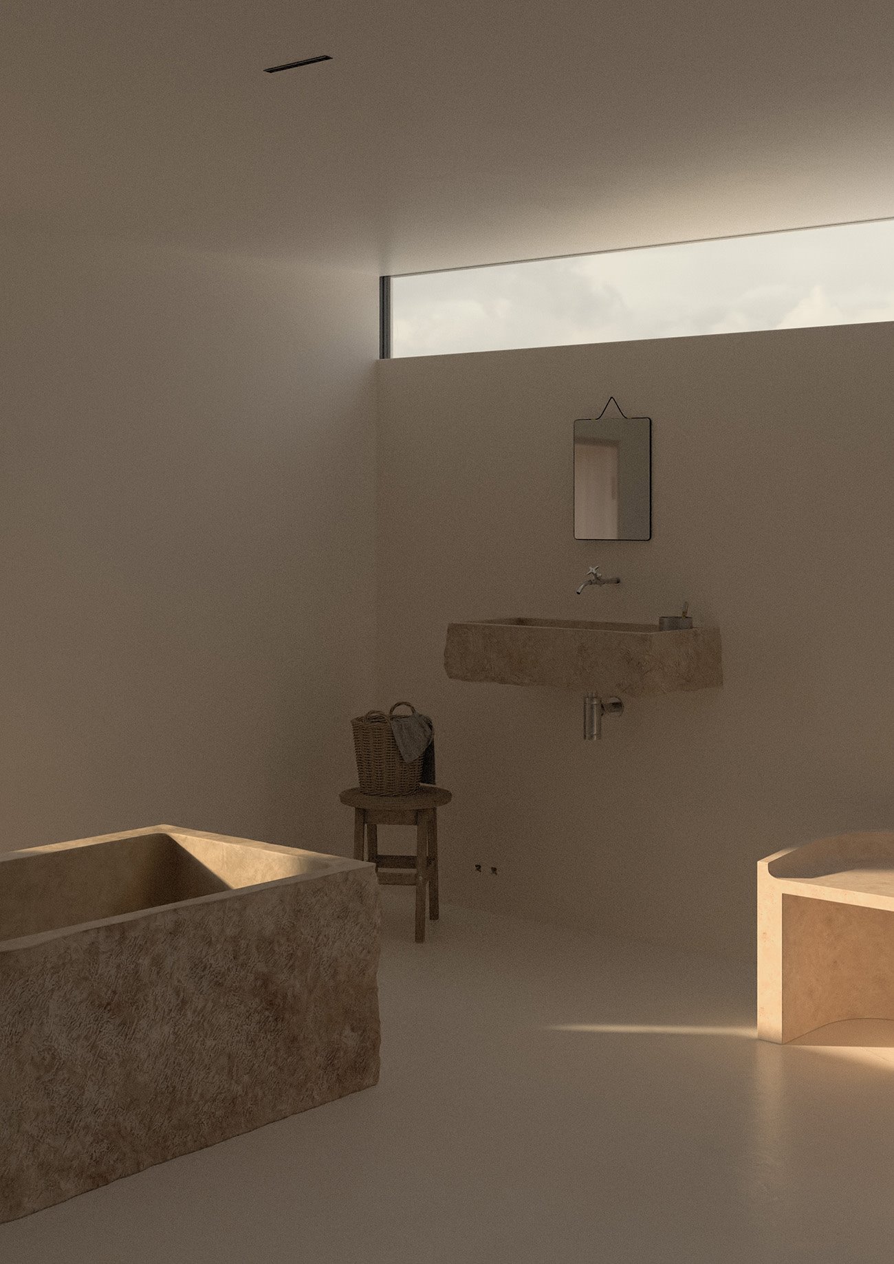 SHOT35. casa minimalista en Francia baño
