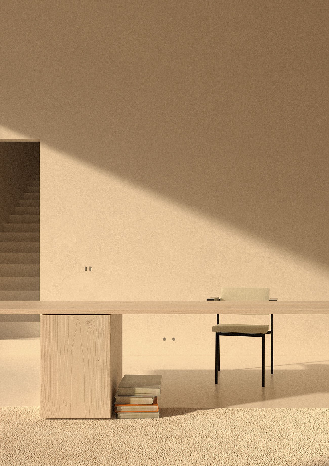 SHOT63. casa minimalista en Francia mesa