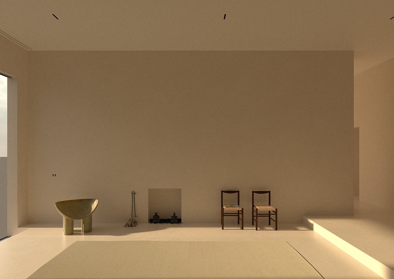 SHOT66. casa minimalista en Francia sala